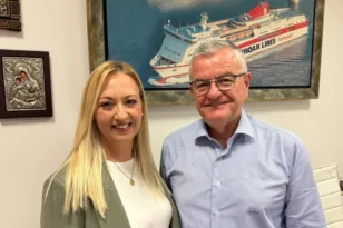 Εκλογές ΔΕΕΠ ΝΔ Αχαΐας: Η Μαρία Κυριακοπούλου με τον Αντώνη Κουνάβη