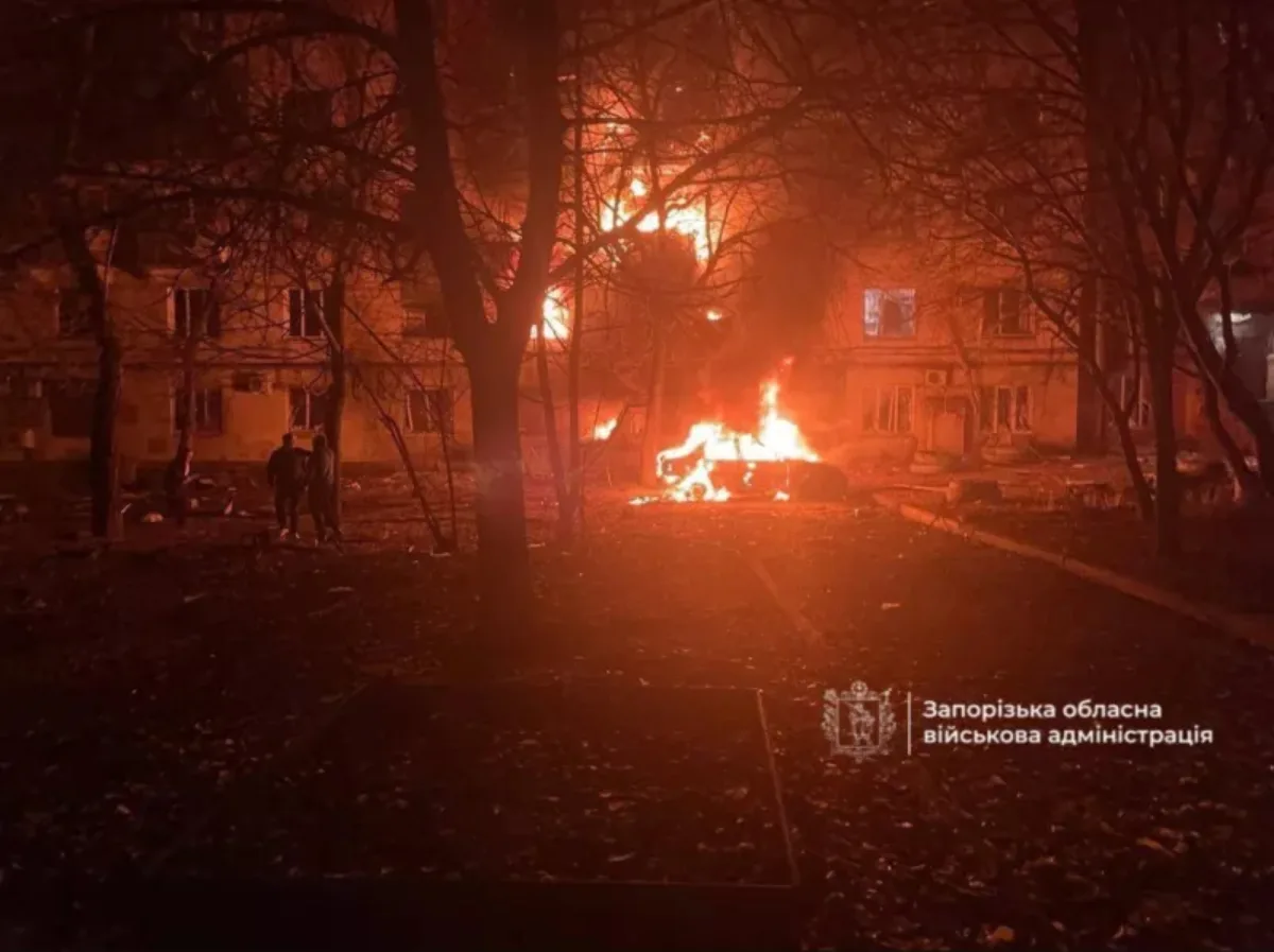 «Κόλαση» στη Ζαπορίζια: Μαζική ρωσική επίθεση με drones ΦΩΤΟ-ΒΙΝΤΕΟ