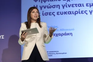 Ζαχαράκη: «Η γνώση γίνεται εμπειρία με ίσες ευκαιρίες για όλους», παρουσίασε το Ψηφιακό Σχολείο