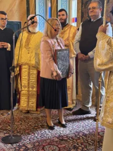Τιμητική βράβευση της Αναστασίας Κουμούση από την Ιερά Μητρόπολη Καλαβρύτων και Αιγιαλείας