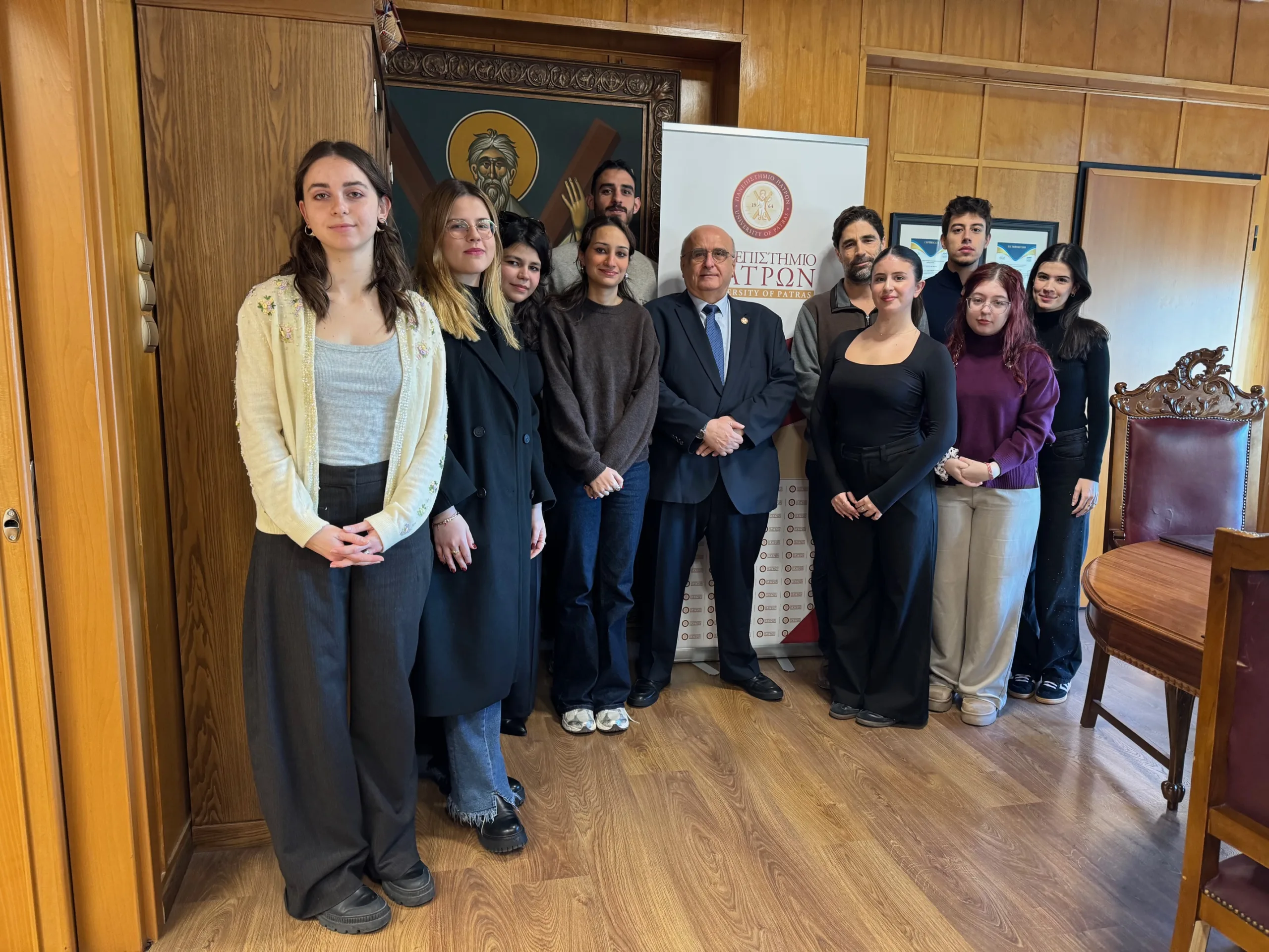 Στον πρύτανη Χρήστο Μπούρα η Patras Medicine iGEM - Τι συζήτησαν