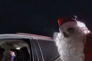 Άγιος Βασίλης… με το πόδι στο γκάζι: Αστυνομικοί τον σταμάτησαν για υπερβολική ταχύτητα στο Οχάιο