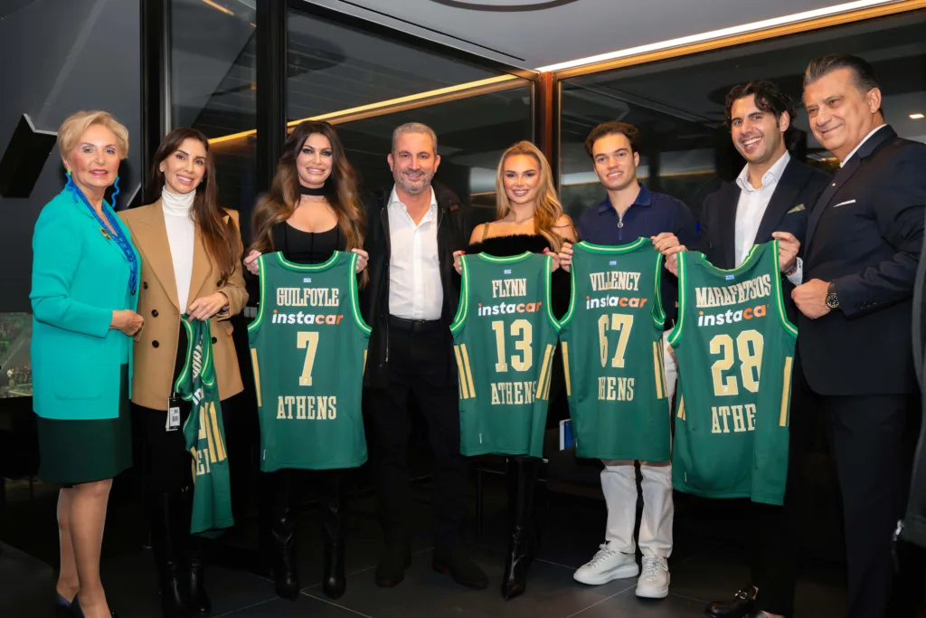 Επίσκεψη της πρέσβη των ΗΠΑ, κυρία Κίμπερλι Γκίλφοϊλ στο ΟΑΚΑ στο παιχνίδι με την Χαποελ Τελ Αβιβ