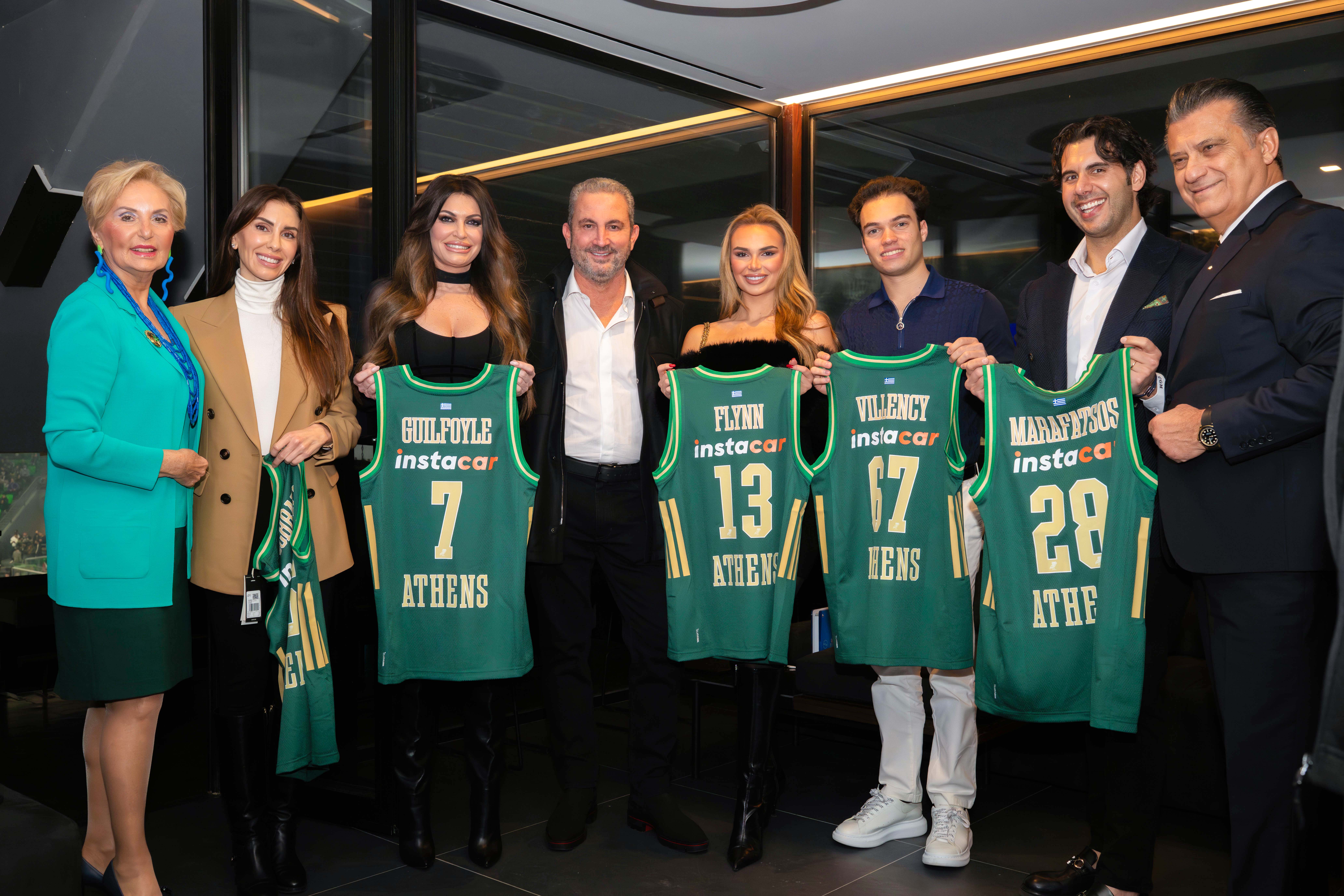 Επίσκεψη της πρέσβη των ΗΠΑ, κυρία Κίμπερλι Γκίλφοϊλ στο ΟΑΚΑ στο παιχνίδι με την Χαποελ Τελ Αβιβ