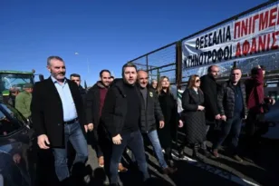 Σκληρή επίθεση Ανδρουλάκη στην κυβέρνηση από τα αγροτικά μπλόκα σε Τρίκαλα και Καρδίτσα