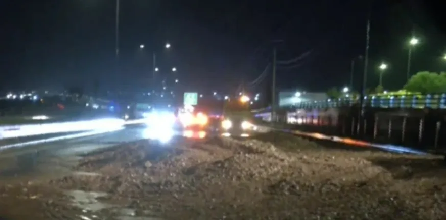 Κακοκαιρία «Byron»: Κλειστή η Αθηνών - Κορίνθου από τα διόδια Ελευσίνας ΒΙΝΤΕΟ