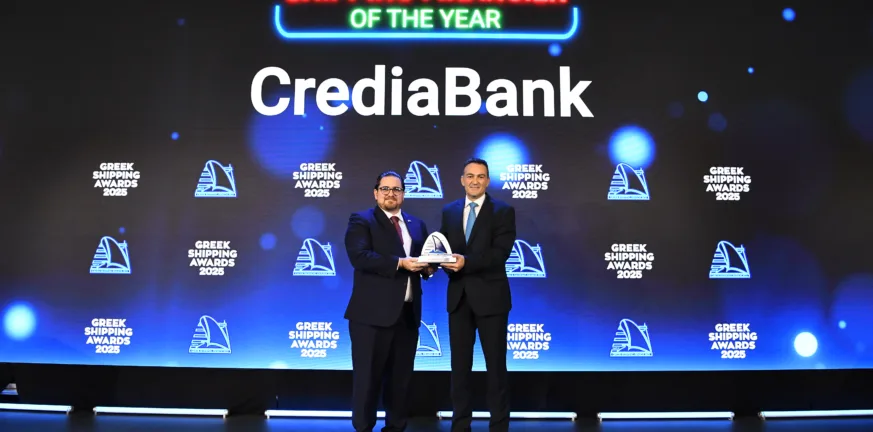 Η CrediaBank “Shipping Financier of the Year” στα Lloyd’s List Greek Shipping Awards