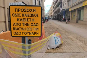 Πάτρα: «Εμπόλεμη ζώνη» η Κανάρη – Αγωνία περίοικων και καταστηματαρχών για τα έργα