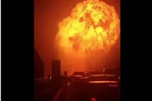 Εκρηξη σε αυτοκινητόδρομο της Ιταλίας σε φορτηγό με αέριο ΒΙΝΤΕΟ