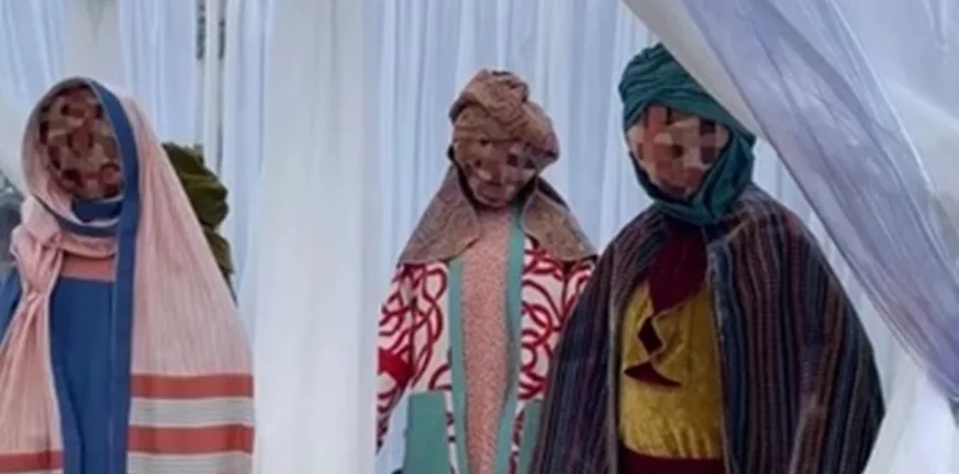 Φάτνη με την Παναγιά και τον Χριστό χωρίς πρόσωπα στις Βρυξέλλες ΦΩΤΟ