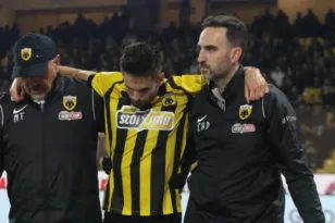 Γκατσίνοβιτς: Βαρύ διάστρεμμα με μερική ρήξη συνδέσμων στο ΑΕΚ-Ατρόμητος