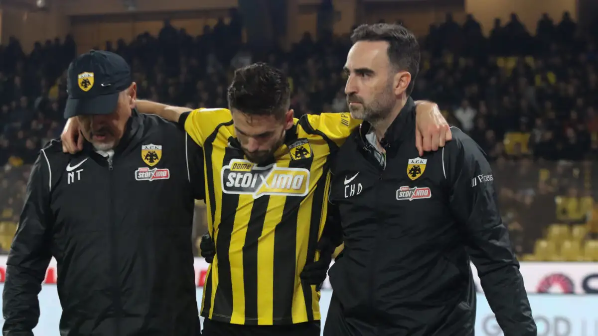 Γκατσίνοβιτς: Βαρύ διάστρεμμα με μερική ρήξη συνδέσμων στο ΑΕΚ-Ατρόμητος