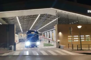 Η ιστορική νύχτα για τον νέο υπερσύγχρονο σταθμού Υπεραστικού ΚΤΕΛ Αχαΐας ΦΩΤΟ