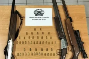 Άνω Λιόσια: Τέσσερα παράνομα όπλα σε οικία