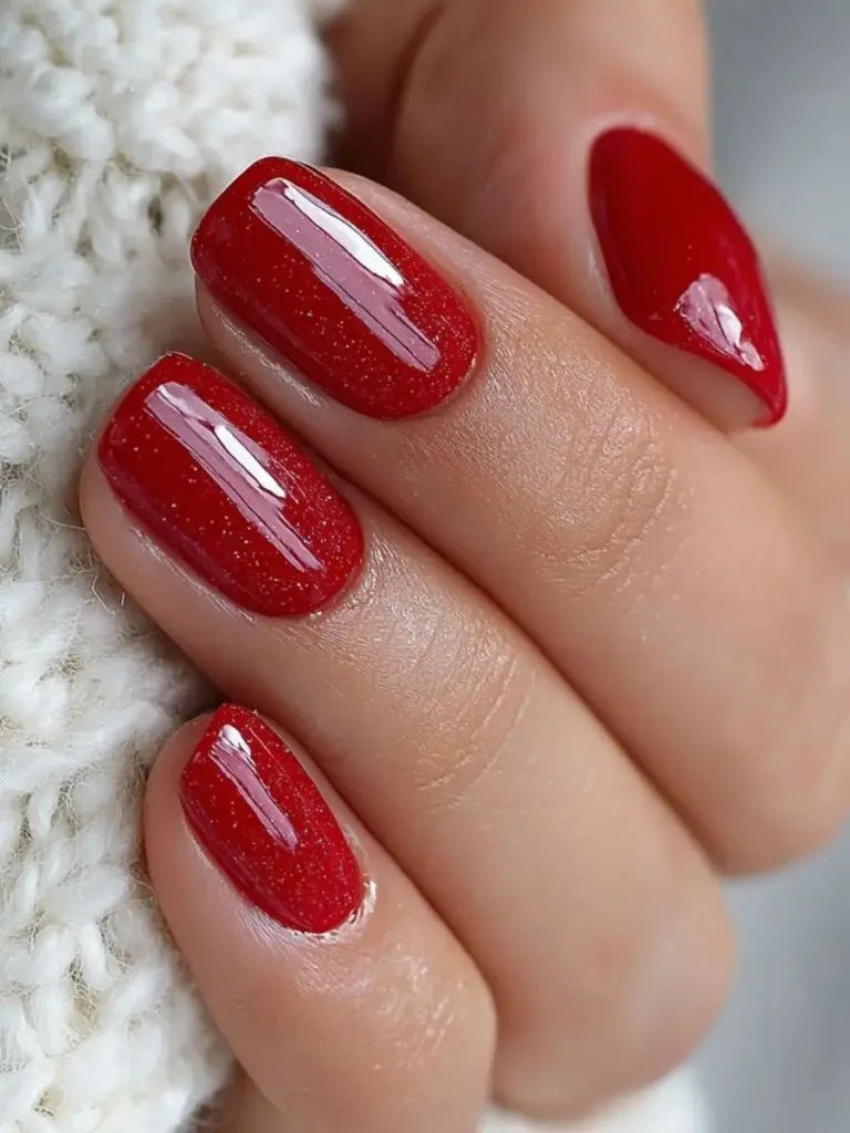 Γοητεία του κόκκινου: 5 γιορτινές παραλλαγές για το μανικιούρ της Πρωτοχρονιάς