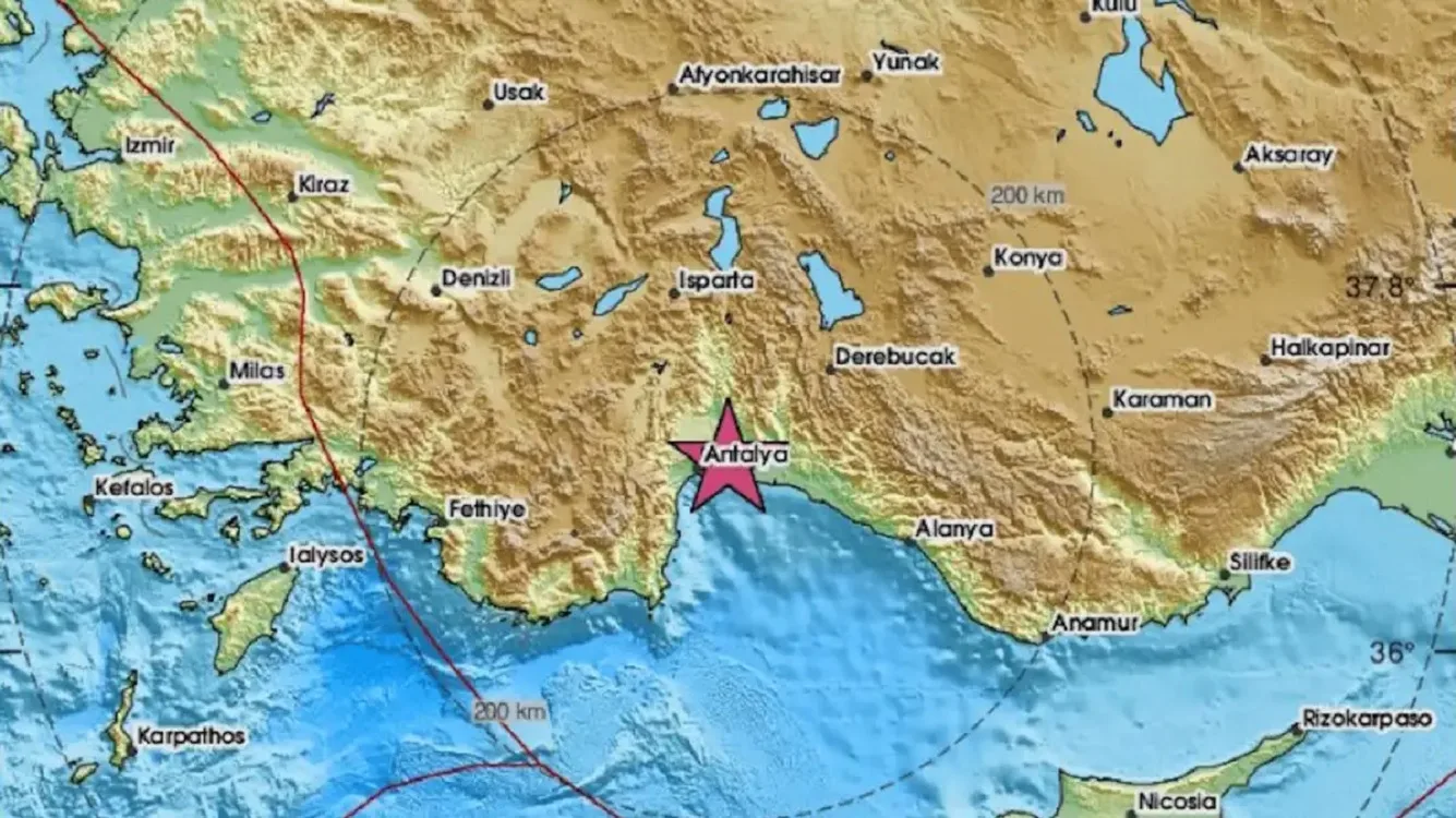 Σεισμός 5,3 Ρίχτερ στην Αττάλεια - Η δόνηση έγινε αισθητή μέχρι την Κύπρο
