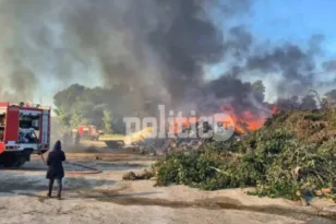 Θεσσαλονίκη: Φωτιά σε απορρίμματα στη περιοχή της Μίκρας
