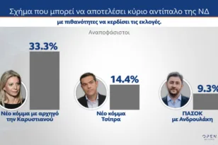 MRB: Ένας στους τρεις αναποφάσιστους υπέρ της Καρυστιανού