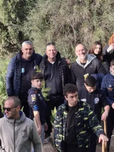 Ξεκίνησε η αναδάσωση στα καμμένα του Γηροκομειού - Την αρχή έκανε η ΝΕΠ