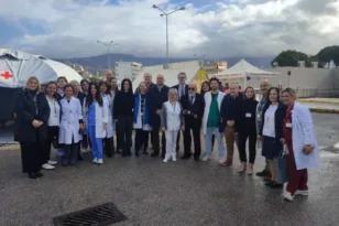 Η διάσωση έγινε από την οροφή: Αυτή τη φορά η εκκένωση του «Αγ. Ανδρέα» έγινε στο πλαίσιο άσκησης