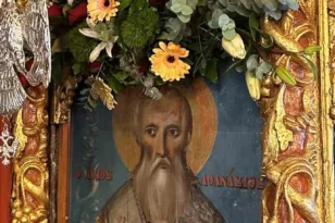 Εορτάστηκε ο Αγιος Αθανάσιος στη Χαλανδρίτσα ΦΩΤΟ