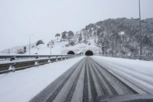 Εγνατία Οδός: Απαγόρευση για φορτηγά και λεωφορεία άνω των 3,5 τόνων λόγω χιονιού
