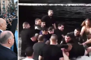 Φλώρινα: Ένταση μεταξύ πιστών για τον Τίμιο Σταυρό BINTEO