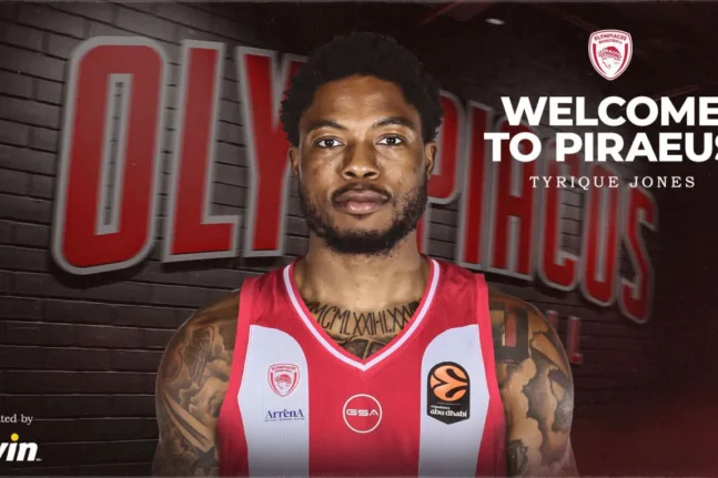 Ολυμπιακός: Ανακοίνωσε τον Ταϊρίκ Τζόουνς με συμβόλαιο 2,5 χρόνων