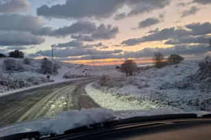 «Ασπρη» Πρωτοχρονιά στη Λήμνο, χιόνισε στο νησί ΒΙΝΤΕΟ - ΦΩΤΟ