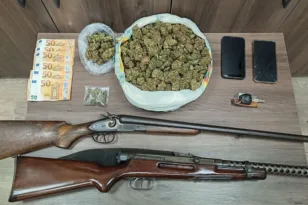 Ρέθυμνο: Συνελήφθησαν δύο άνδρες για μεγάλη ποσότητα ναρκωτικών και όπλα