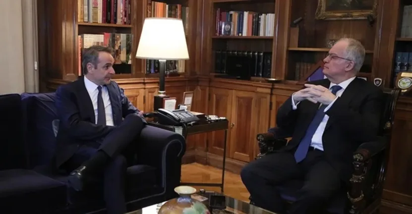 Κυριάκος Μητσοτάκης σε Τασούλα: «Σας φέρνω νέα ταραγμένων θαλασσών»