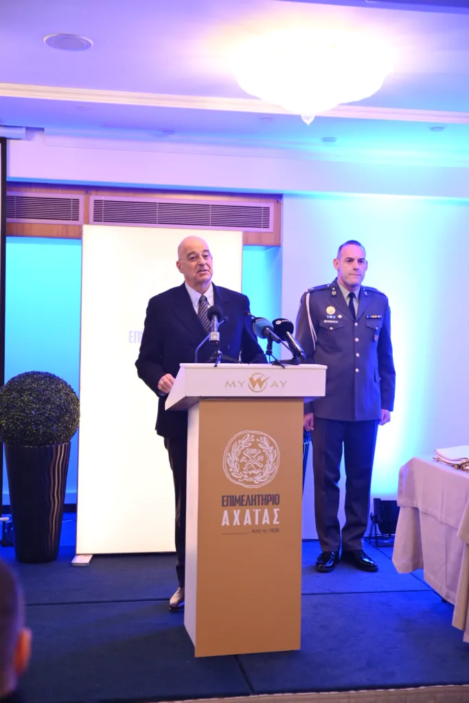 Νίκος Δένδιας στην πίτα του Επιμελητηρίου Αχαΐας: «Η Αχαΐα έχει όλα τα στοιχεία για ταχεία ανάπτυξη»