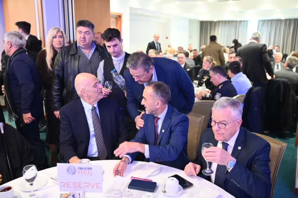 Νίκος Δένδιας στην πίτα του Επιμελητηρίου Αχαΐας: «Η Αχαΐα έχει όλα τα στοιχεία για ταχεία ανάπτυξη»