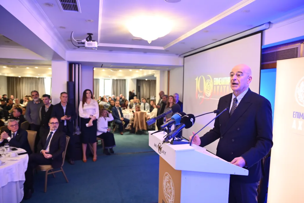 Νίκος Δένδιας στην πίτα του Επιμελητηρίου Αχαΐας: «Η Αχαΐα έχει όλα τα στοιχεία για ταχεία ανάπτυξη»