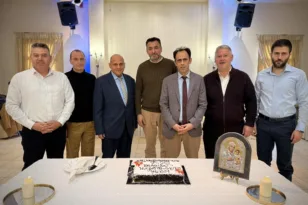 Χαμόγελα και ευχές στην κοπή πίτας του συλλόγου Ιεροψαλτών Πατρών και Περιχώρων «Ι. Δαμασκηνός»