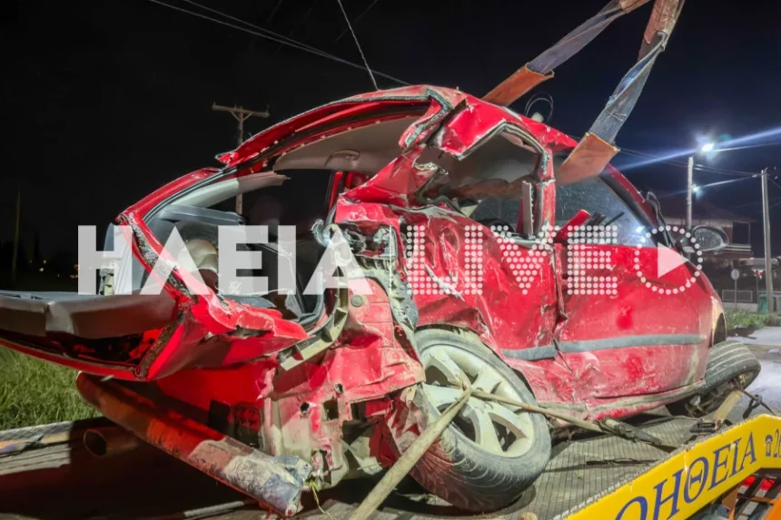 Θανατηφόρο τροχαίο στην Αμαλιάδα, ένας νεκρός και ένα τραυματίας ΦΩΤΟ - ΒΙΝΤΕΟ