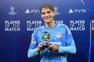 Ο Τζολάκης κορυφαίος τερματοφύλακας της 7ης αγωνιστικής στο Champions League