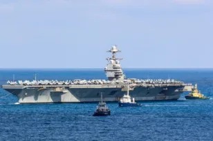 ΗΠΑ σε πλήρη ανάπτυξη στη Μεσόγειο: Αναχώρησε από τη Σούδα το Gerald Ford