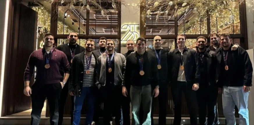 Η Εθνική μας γιόρτασε το χάλκινο στο Βελιγράδι στο εστιατόριο του Πίτερς, ΦΩΤΟ