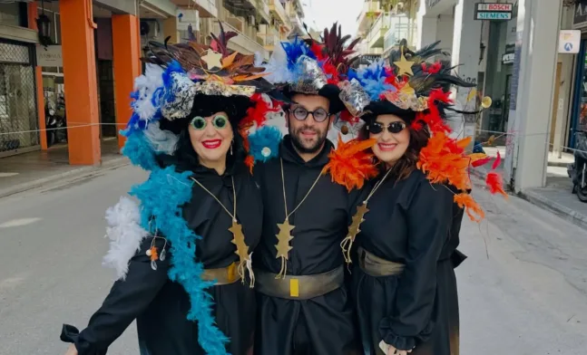 Άννα Μαρία Ρογδάκη και Αλέξ Σταυρίδης στο Πατρινό Καρναβάλι 2026