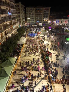 Πατρινό Καρναβάλι 2026: Η Νυχτερινή Ποδαράτη από ψηλά, ΦΩΤΟ