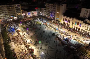 Πατρινό Καρναβάλι 2026: Η Νυχτερινή Ποδαράτη από ψηλά, ΦΩΤΟ