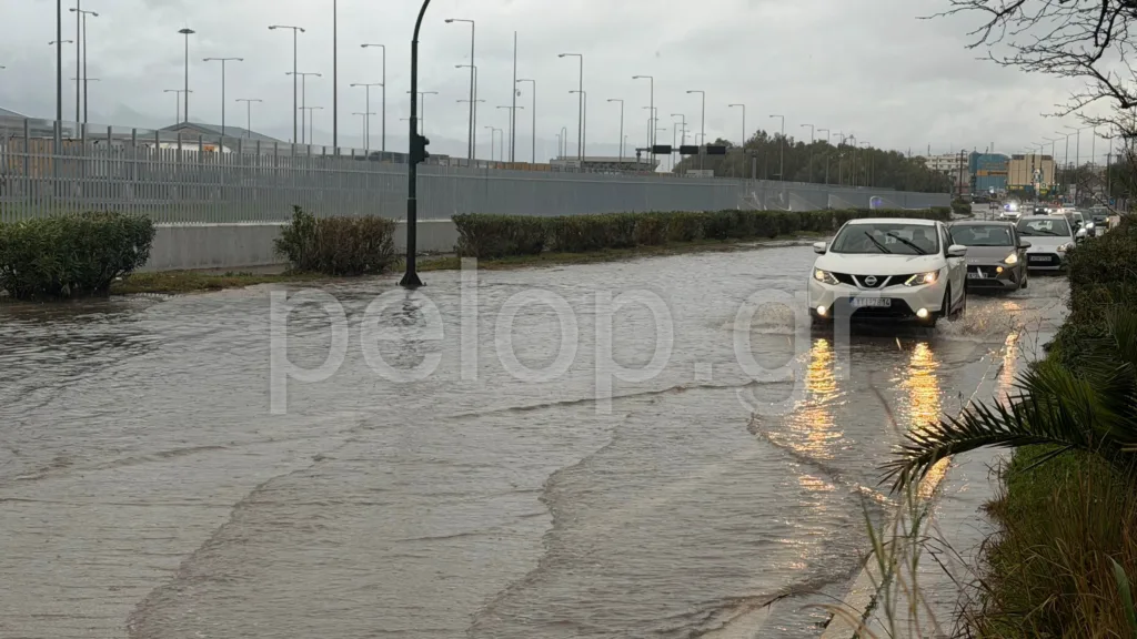 Πάτρα: Λίμνη ξανά η Ακτή Δυμαίων – Προβλήματα στην κυκλοφορία ΒΙΝΤΕΟ