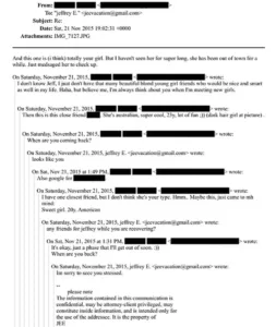 «Το πιο μικρό κορίτσι σου ήταν λίγο άτακτο», τα λογοκριμένα emails στα αρχεία Επστάιν