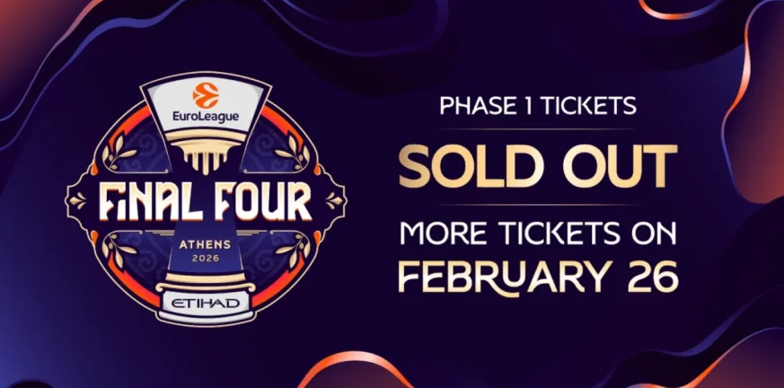 Final Four της Euroleague: Τα εισιτήρια εξαφανίστηκαν σε λιγότερο από 5 λεπτά!