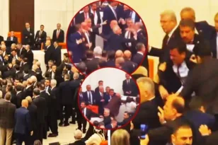 Τουρκία: Μπουνιές και κλωτσιές στη Βουλή μεταξύ Βουλευτών ΒΙΝΤΕΟ
