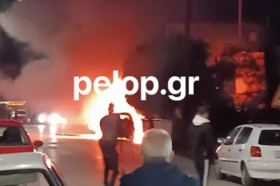 Φωτιά σε αυτοκίνητο στην Οβρυά Πατρών – Υποψίες για εμπρησμό ΦΩΤΟ ΒΙΝΤΕΟ