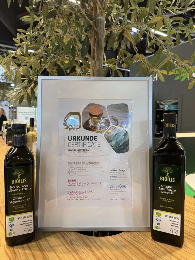 Παγκόσμια σφραγίδα στο βιολογικό ελαιόλαδο της «Bioilis»!