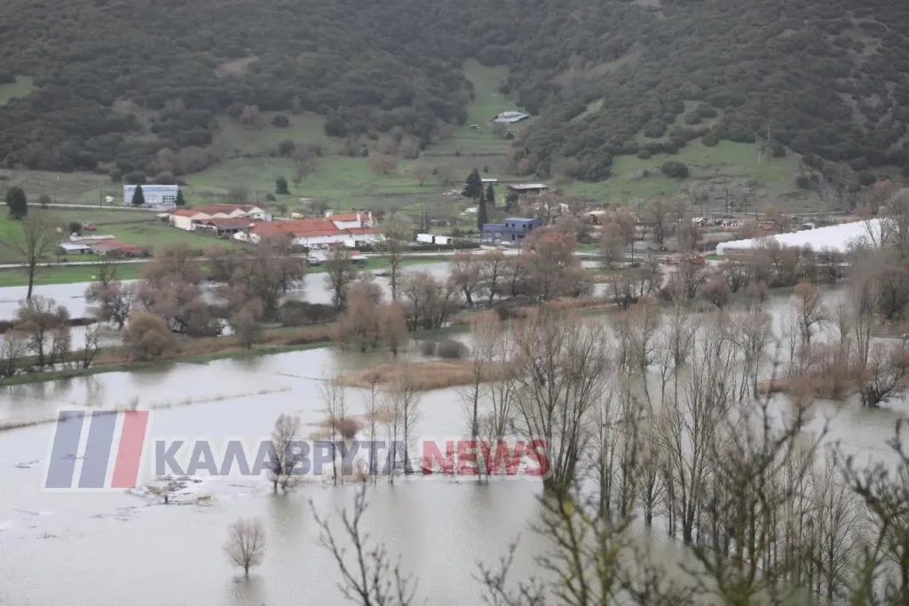 Καλάβρυτα: Σε κατάσταση έκτακτης ανάγκης ο Δήμος λόγω υπερχειλίσεων Σελινούντα και Βουραϊκού ΦΩΤΟ