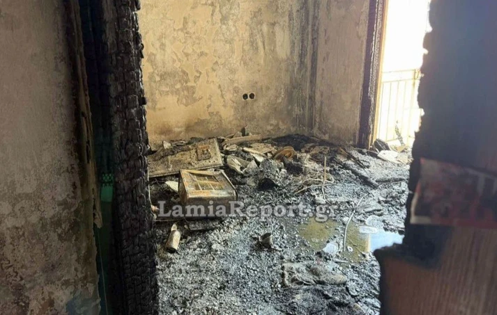 Τραγωδία στη Λαμία: 68χρονη απανθρακώθηκε σε πυρκαγιά διαμερίσματος στο κέντρο της πόλης